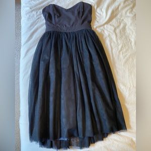 Lulu’s Navy Blue Strapless Tulle Dress Size M
